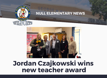  Jordan Czajkowski wins new teacher award